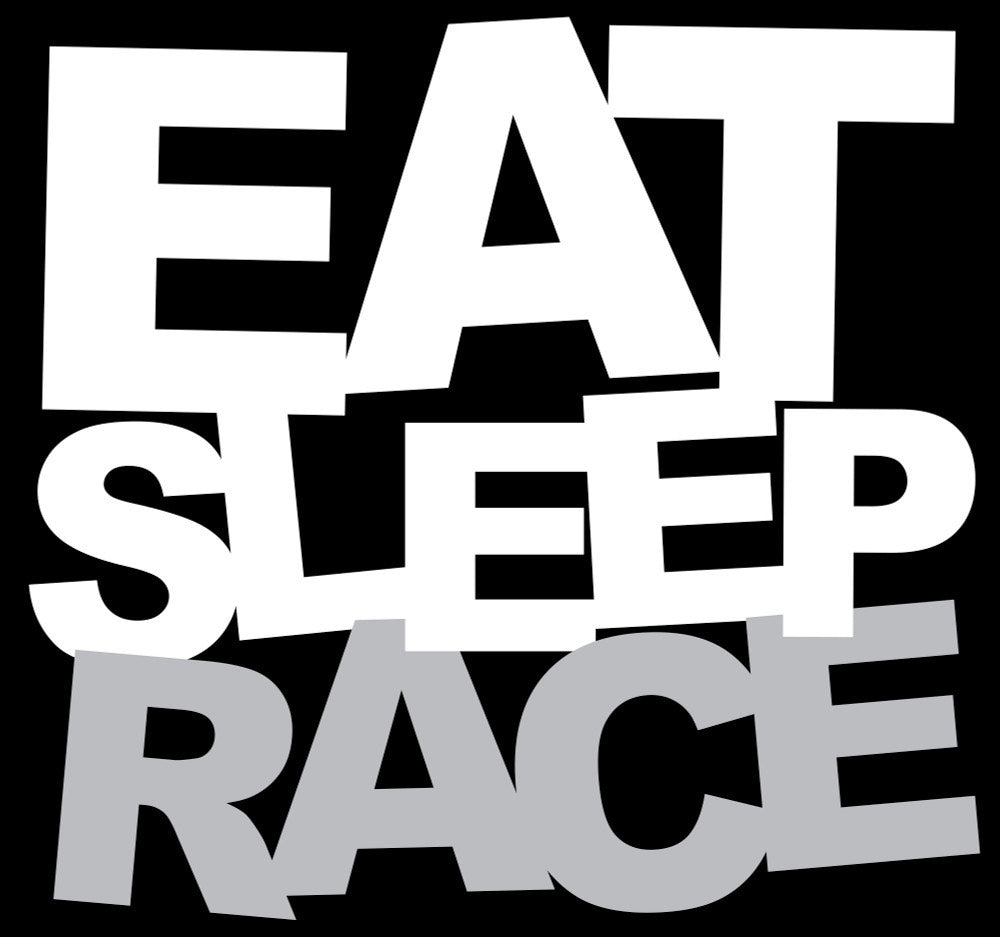 EatSleepRace Logo vinyl Decal Stickers