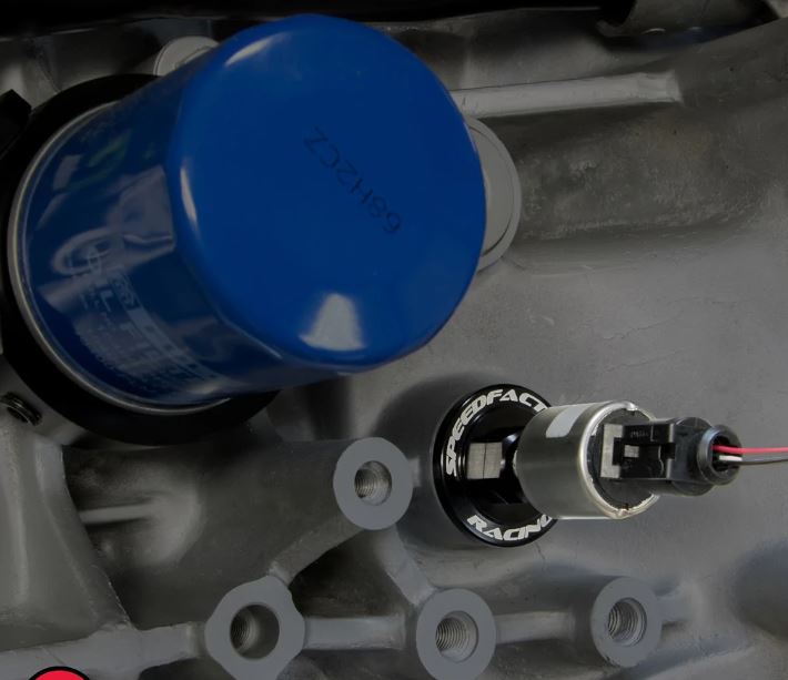 Engine | SpeedFactory Billet Aluminum B Series Crank Case Pressure Port - Black | SF-02-025