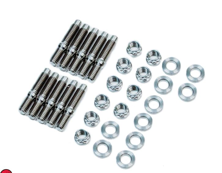 Engine | SpeedFactory Stainless Steel Exhaust or Intake Manifold RAW Stud Kit - M8x1.25x45mm - B,D,F,H,J Series Engines - Kit Includes 10pcs Nut, Stud and Washer| SF-02-061-SS