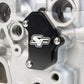 Engine | SpeedFactory Billet Aluminum B Series VTEC Block Off Plate - Black w/ - RAW Titanium Mounting Hardware | SF-02-024-TR